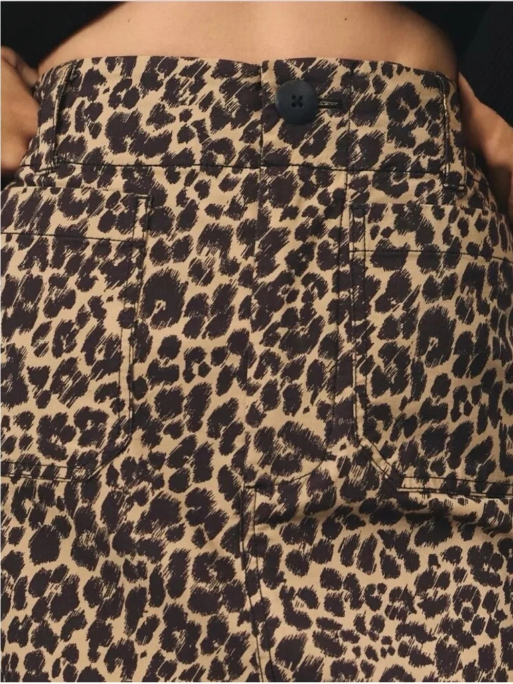 Anthropologie Maeve Leopard Pencil Skirt Size Large
